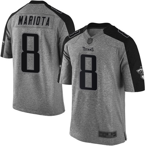 Tennessee Titans Limited Gray Men Marcus Mariota Jersey NFL Football #8 Gridiron